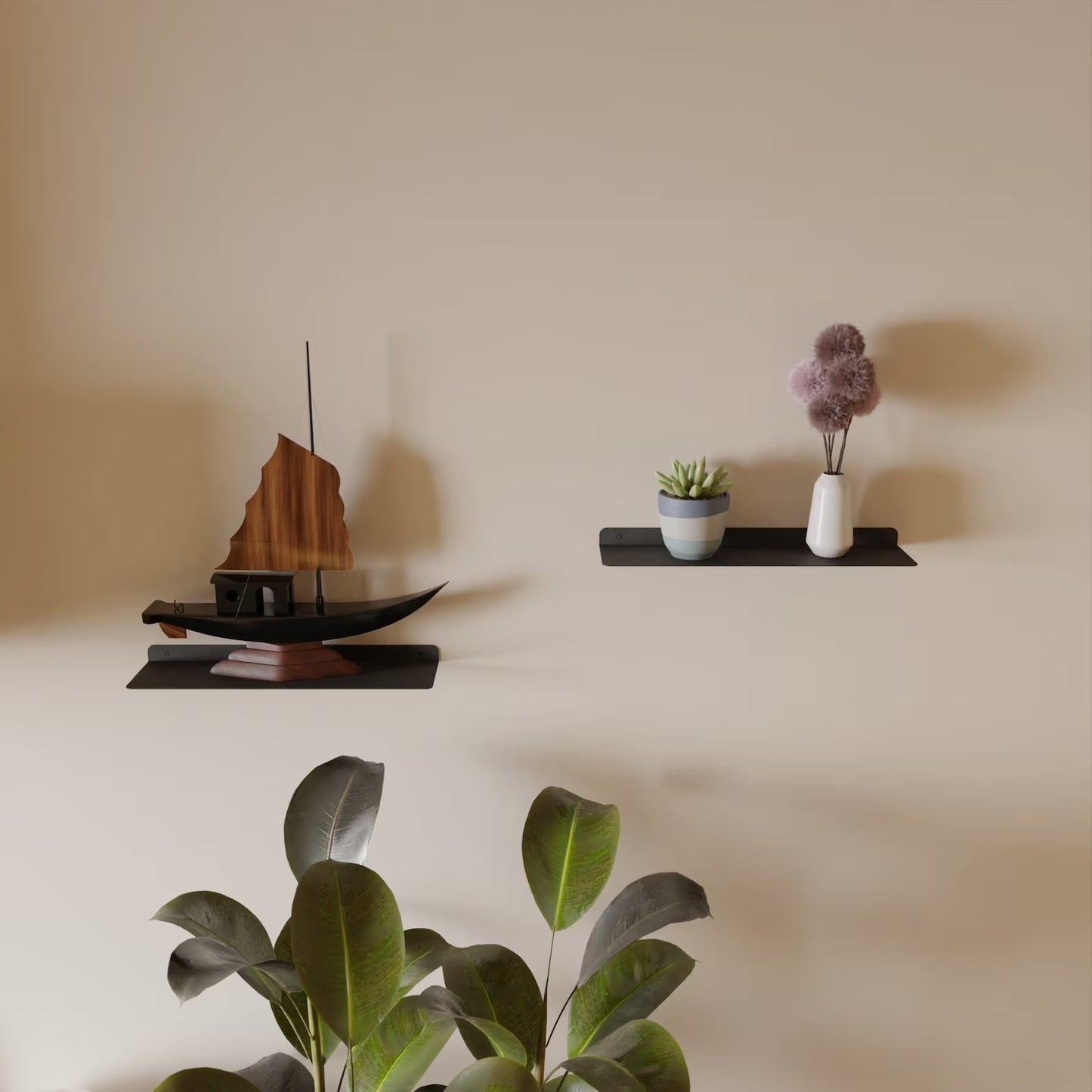 Minimalistisches Wandregal